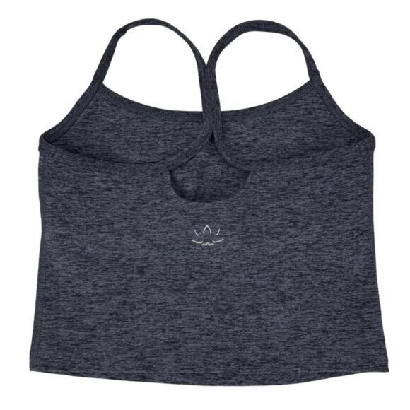 BEYOND YOGA Spacedye Slim Racerback Cropped Tank Size XS Black Charcoal - Picture 4 of 5
